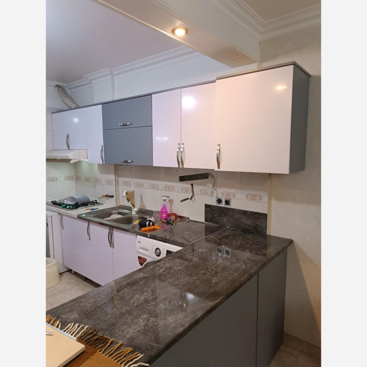 برچسب کابینت سفید براق دی سی پی عرض 90 سانت مخصوص زیرکار روشن یکدست