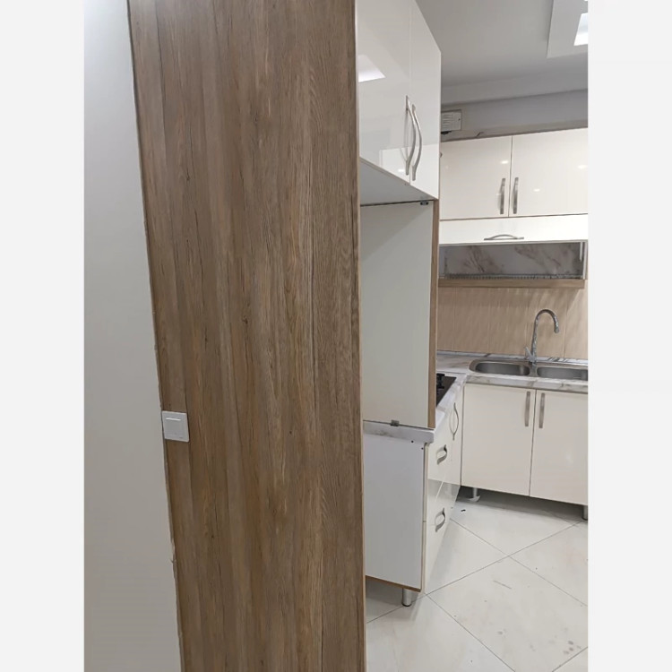 برچسب کابینت طرح چوب کد 6297 کرم نارنجی برجسته ضخیم