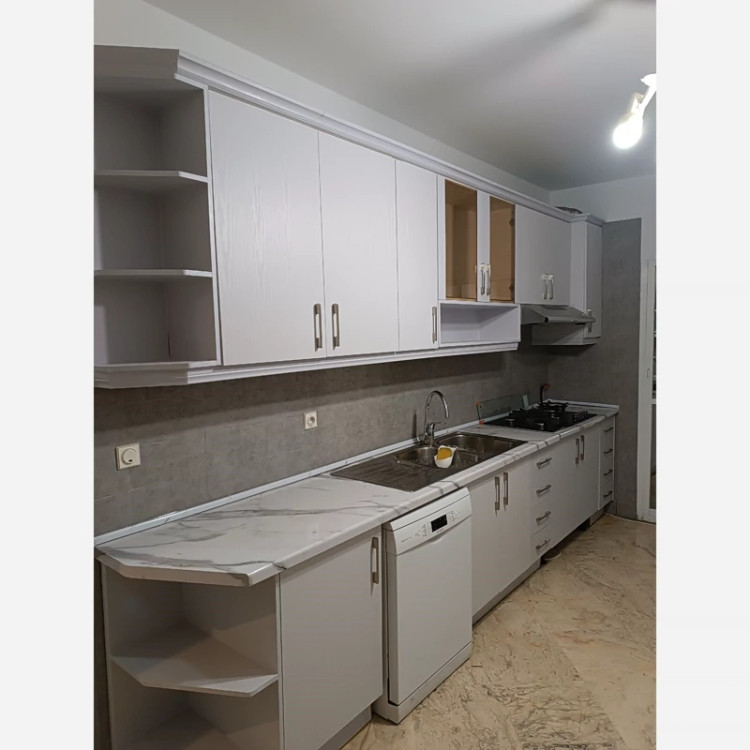 برچسب کابینت طرح چوب ممبران سفید کد 6202