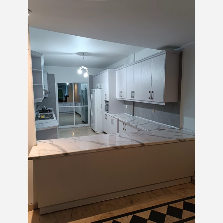 برچسب کابینت طرح چوب ممبران سفید کد 6202
