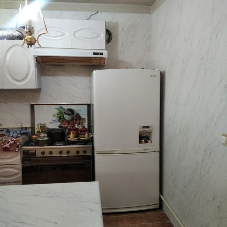 برچسب کابینت طرح سنگ مات کد 3546 سفید رگه طوسی