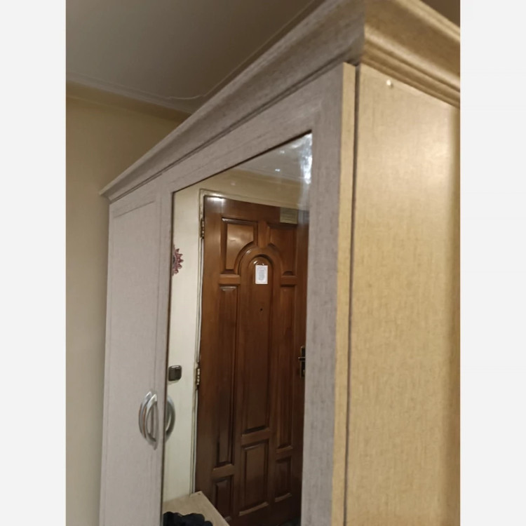برچسب کابینت و دکوری کد 7514 طرح کنف درشت بافت کرم قهوه ای