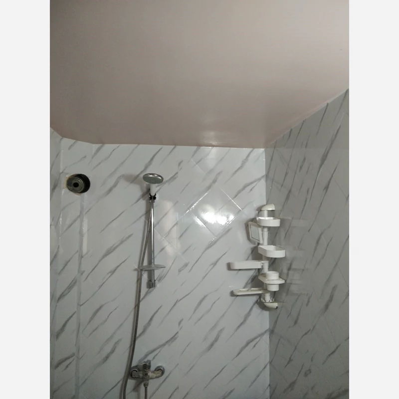 برچسب کابینت طرح سنگ هایگلاس کد 6270 ضخیم سفید رگه طوسی
