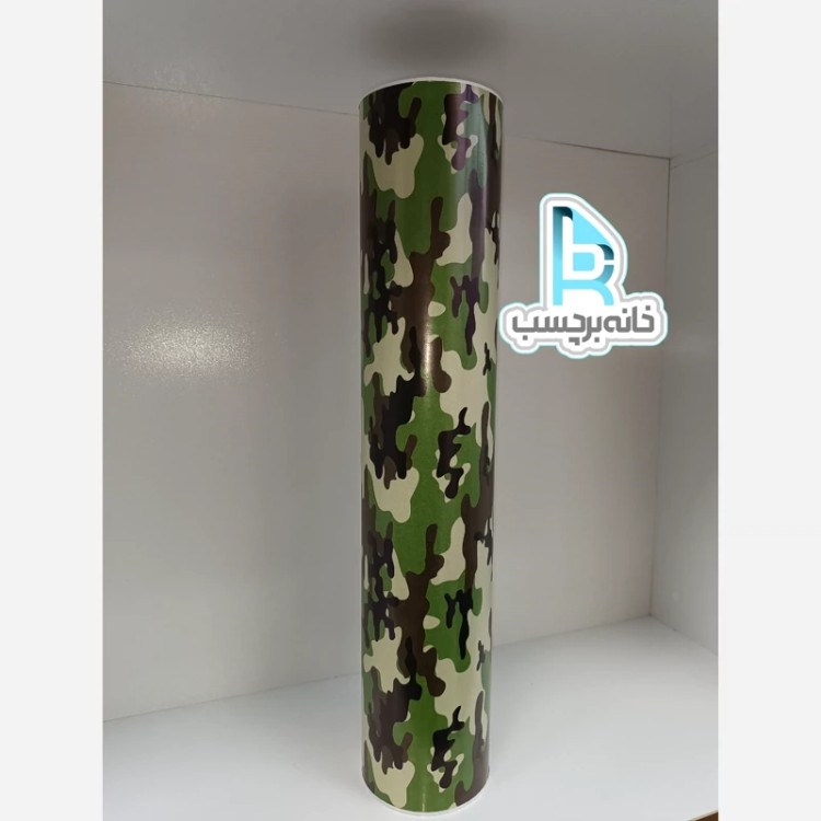 برچسب دیواری کد B-328 طرح سبز ارتشی