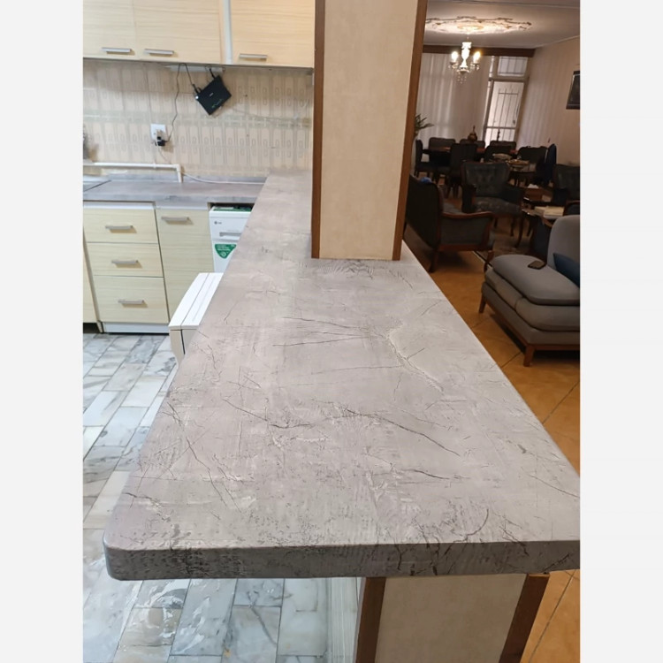 برچسب کابینت کد 3537 طرح بتن پتینه ای طوسی روشن