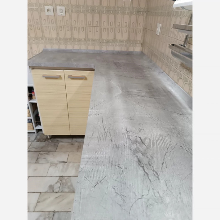 برچسب کابینت کد 3537 طرح بتن پتینه ای طوسی روشن