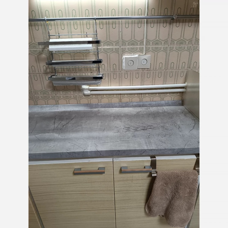 برچسب کابینت کد 3537 طرح بتن پتینه ای طوسی روشن