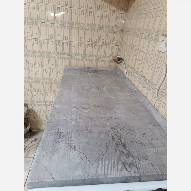 برچسب کابینت کد 3537 طرح بتن پتینه ای طوسی روشن