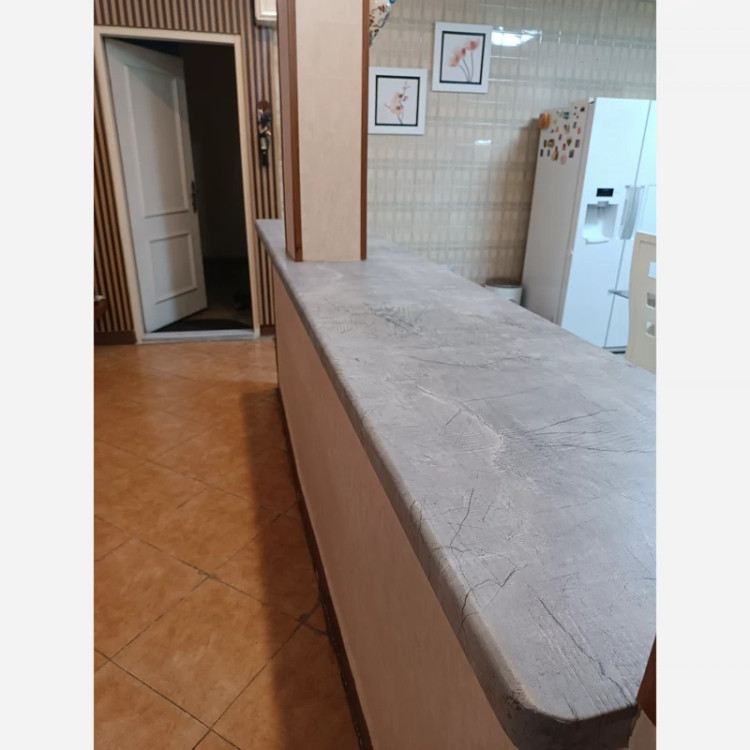 برچسب کابینت کد 3537 طرح بتن پتینه ای طوسی روشن