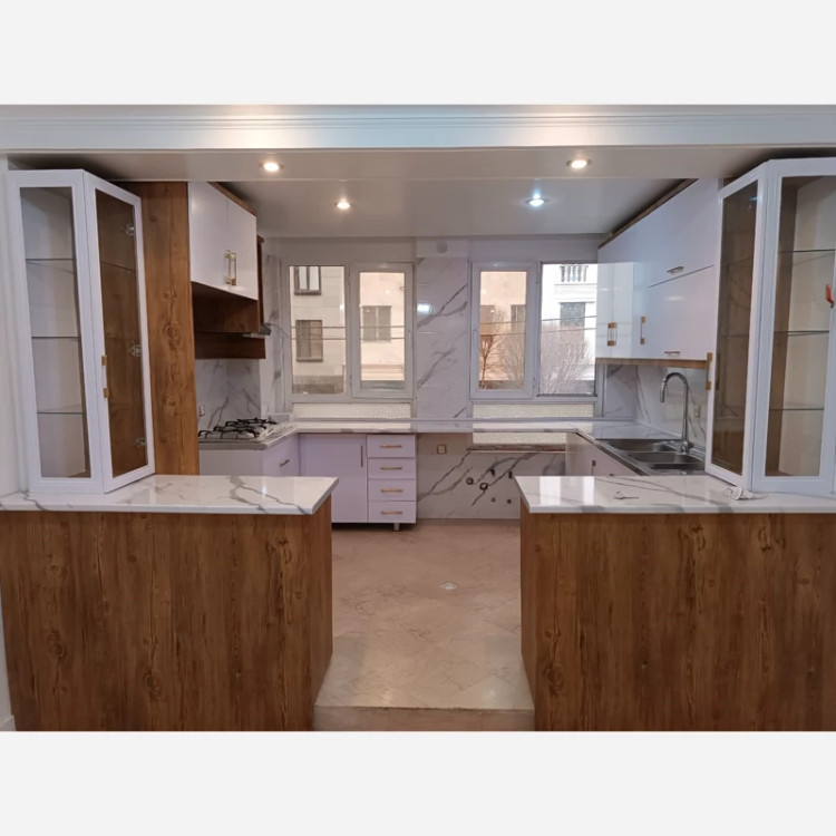 برچسب کابینت طرح چوب کد 6246 آنتیک قهوه ای