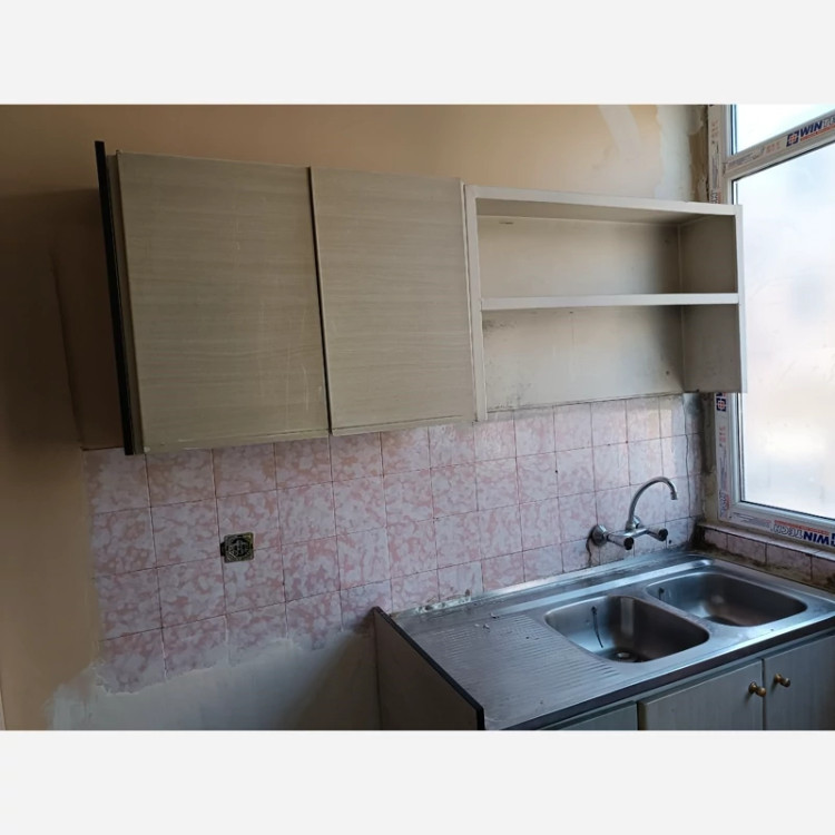 برچسب کابینت طرح سنگ هایگلاس کد 3523 کرم پتینه ای