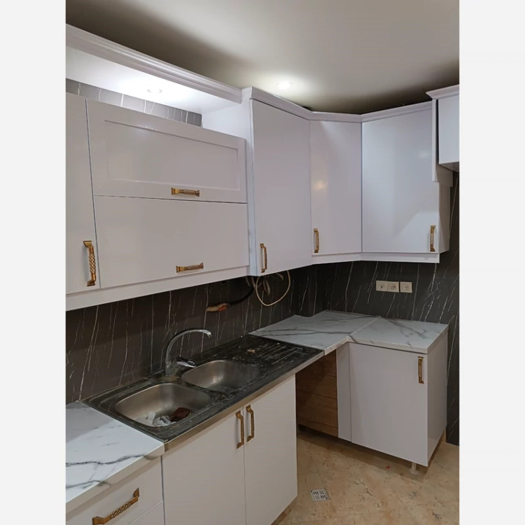 برچسب کابینت طرح سنگ مات دون دون کد 3540 طوسی رگه سفید