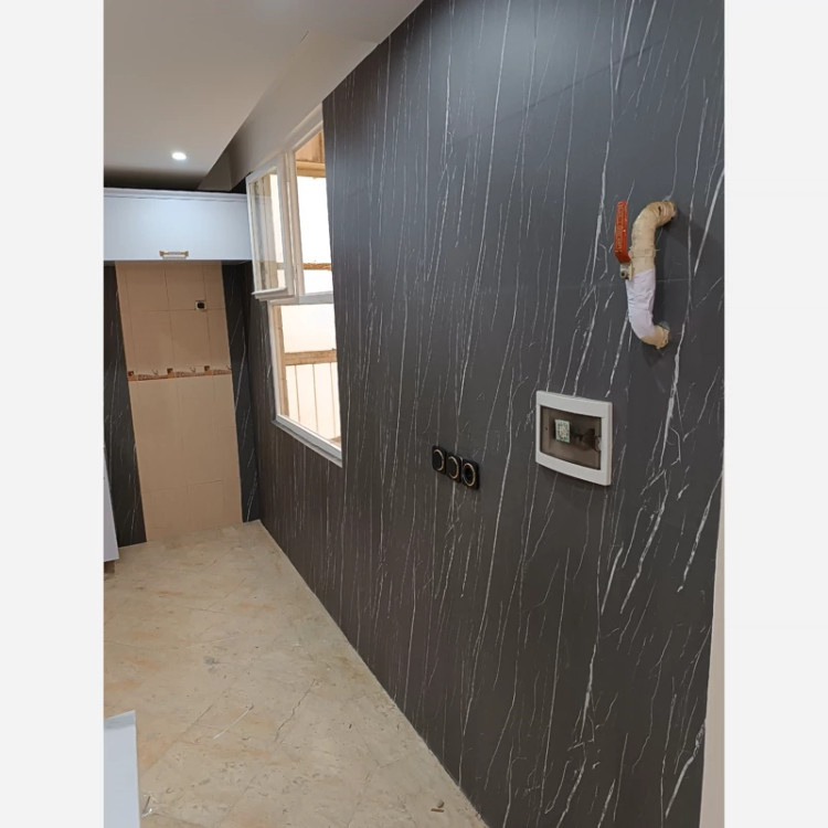 برچسب کابینت طرح سنگ مات دون دون کد 3540 طوسی رگه سفید