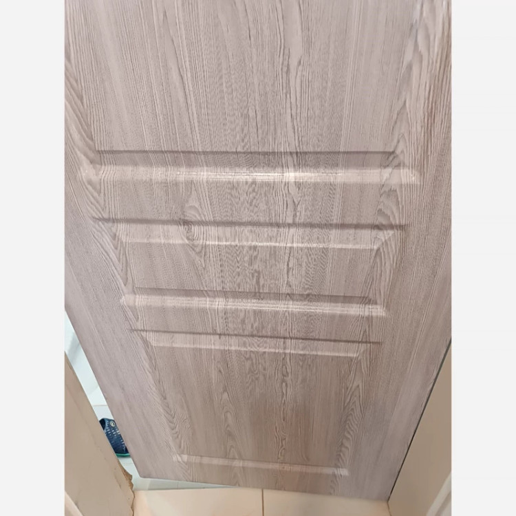 برچسب کابینت طرح چوب کد 6281 برجسته طوسی بنفش ضخیم