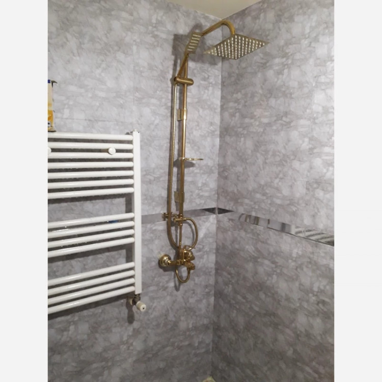 برچسب کابینت طرح سنگ مات کد 3535 طوسی ابر و بادی