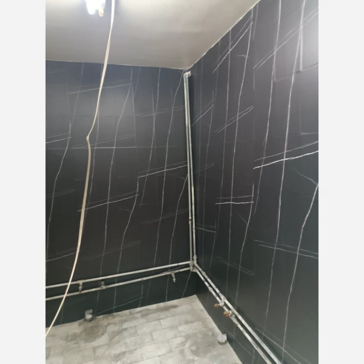 برچسب کابینت طرح سنگ مات کد 8150 طوسی رگه سفید ضخیم