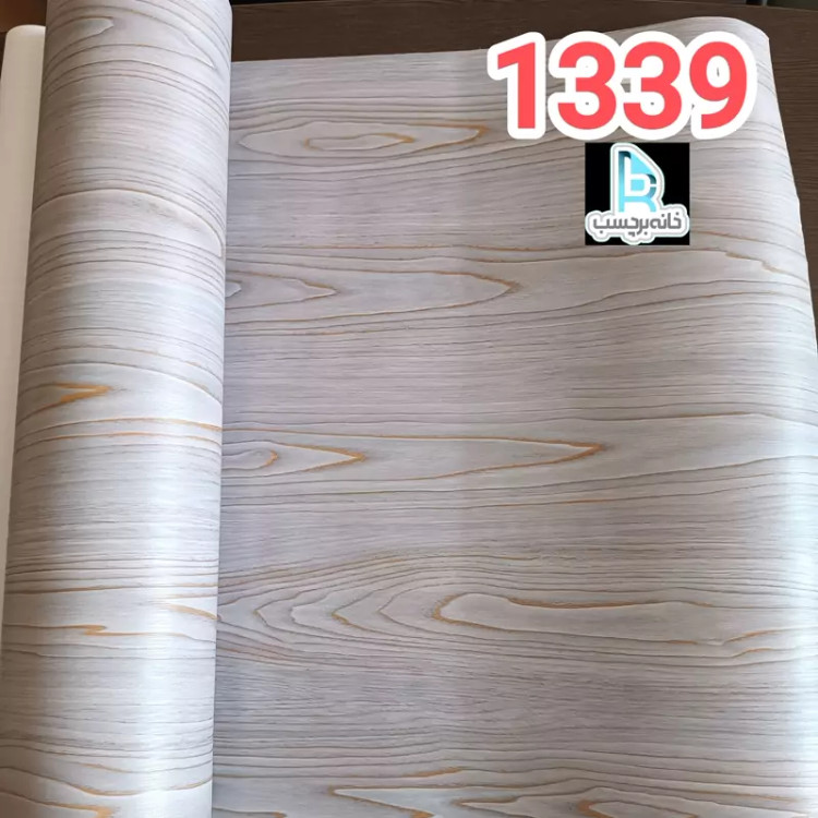 برچسب کابینت طرح چوب برجسته طوسی و بنفش بافت درشت ضخیم کد 1339