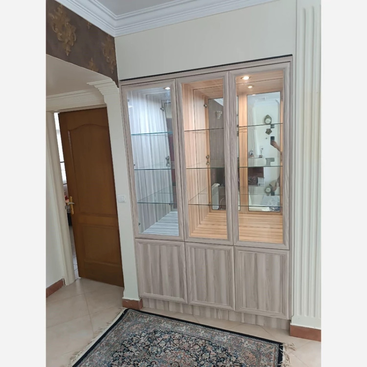 برچسب کابینت طرح کرم طوسی کد 1346