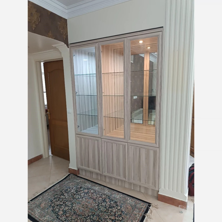 برچسب کابینت طرح کرم طوسی کد 1346