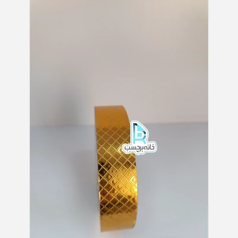 برچسب نواری طلایی طرحدار لوزی دیسکاوری 3 سانت