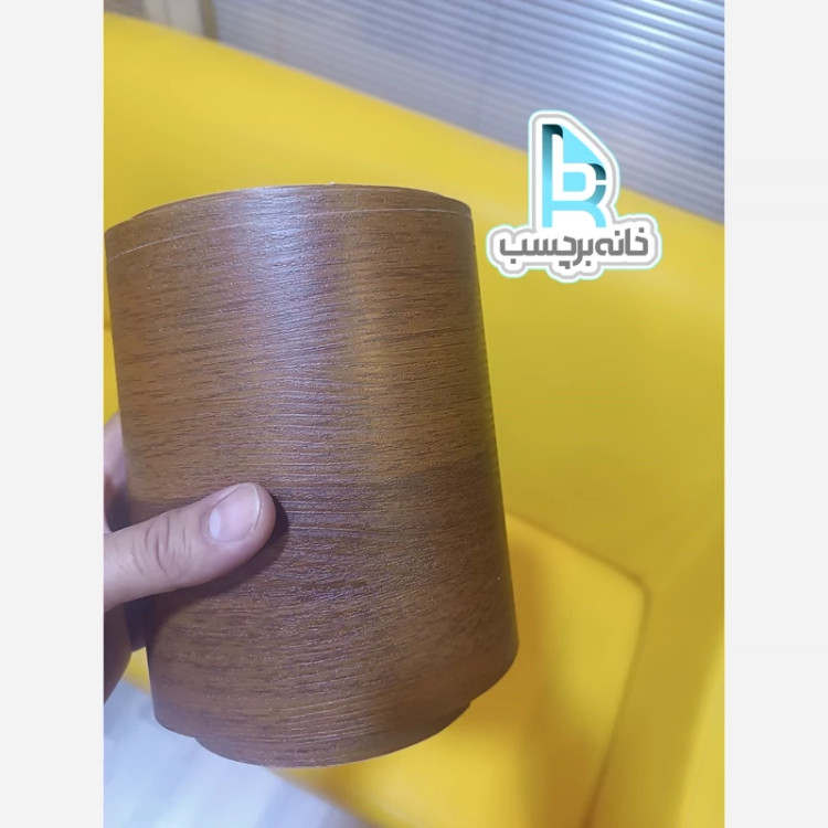 برچسب قرنیز کد 6227 طرح چوب قهوه ای روشن