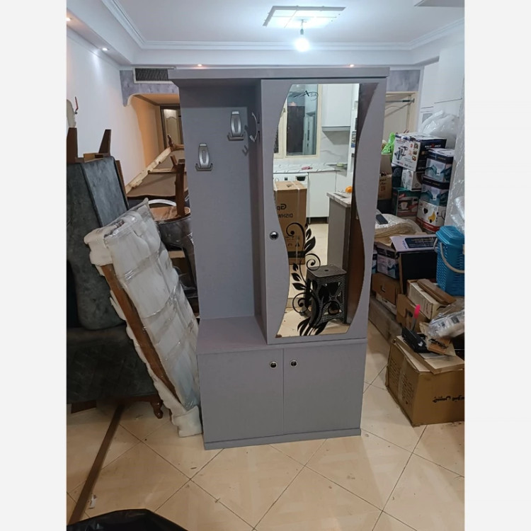 برچسب کابینت کد 4516 طرح بتن پتینه ای طوسی یاسی روشن