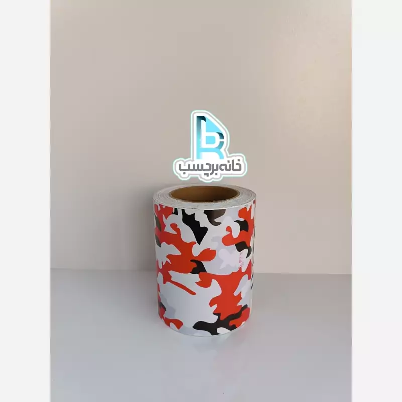 دکوبوردر یا استیکر ارتشی قرمز و مشکی 15 سانتی