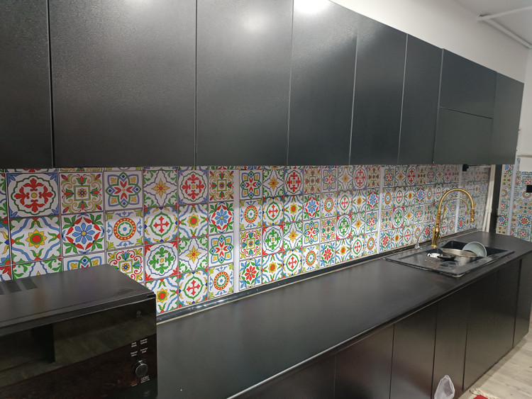 برچسب طرح کاشی کد K-506 چاپی