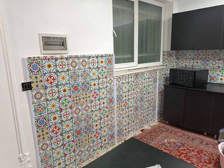 برچسب طرح کاشی کد K-506 چاپی