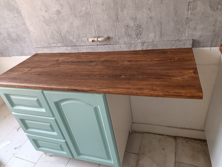 برچسب کابینت طرح چوب کد 6246 آنتیک قهوه ای