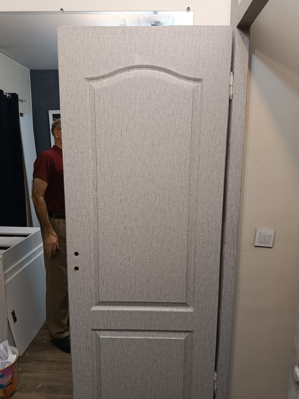 برچسب کابینت و دکوری کد 7514 طرح کنف درشت بافت کرم قهوه ای