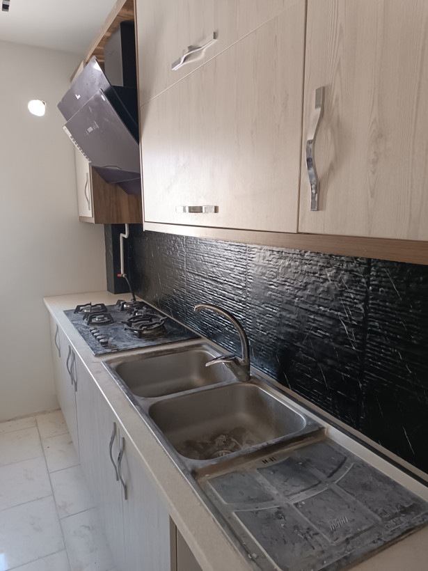 برچسب کابینت کد 3545 سنگ مشکی مات رگه دار سفید