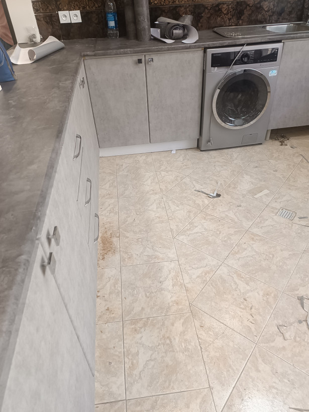 برچسب کابینت کد 4515 طرح بتن پتینه ای طوسی