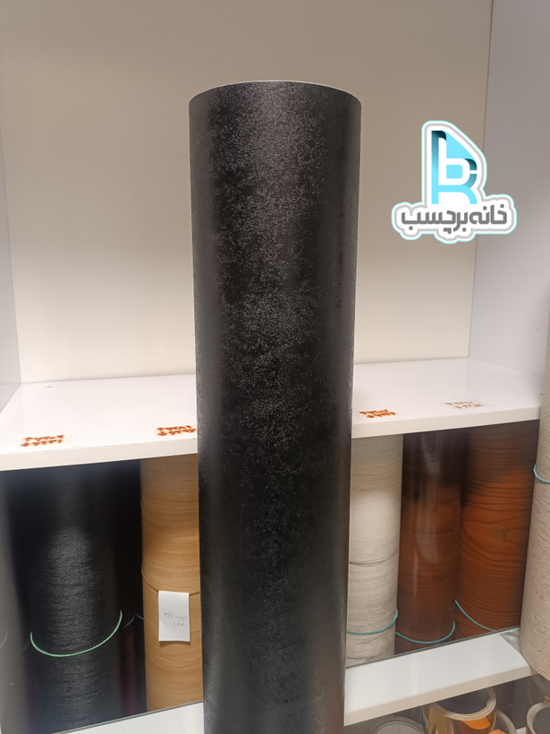 برچسب کابینت کد ۲۶۲۷ طرح چرم مشکی درشت بافت عرض ۶۰ سانت