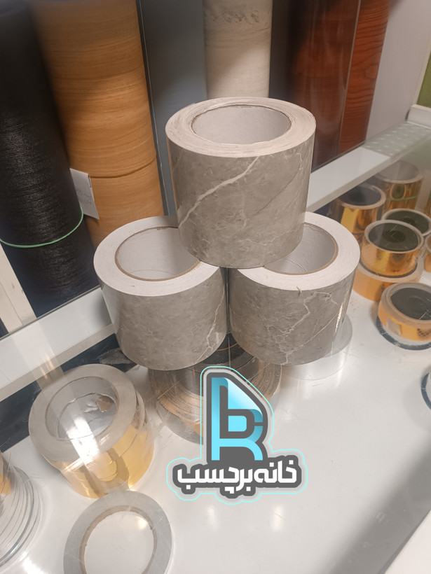 برچسب قرنیزی کد ۳۵۶۳ طرح سنگ طوسی نیمه براق با رگههای سفید