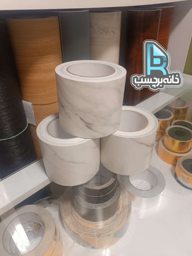 برچسب قرنیزی کد ۳۵۴۶ طرح سنگ سوپرمات سفید با رگههای طوسی