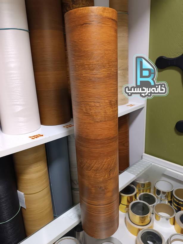 برچسب کابینت کد ۵۰۱۶ طرح چوب قهوهای روشن عرض ۶۰ سانت