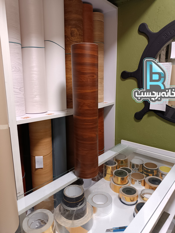 برچسب کابینت کد ۸۲۶۷ ارز ۹۰ سانت طرح چوب قهوهای